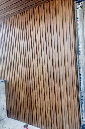 Wooden finish aluminium profile cladding