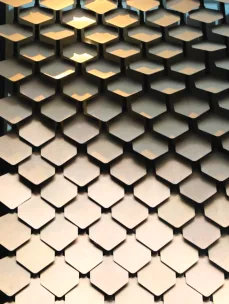 Diamond mesh panel